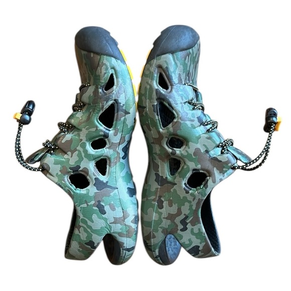 Keen Tie Up Sport Sandal Camo Green Water Hike Walk Slip Resist Big Kids Size 2 - Picture 6 of 11